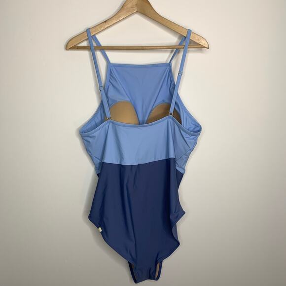 Summersalt The Wave Sky Blue Mountain One Piece Swim Womens 16 - Picture 4 of 15